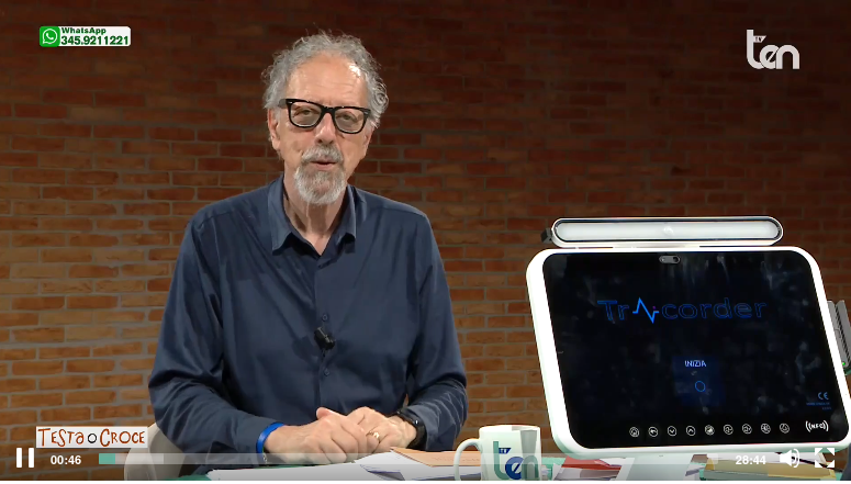 Il Prof. Giovanni Bisignani presenta TrAIcorder a Testa o Croce